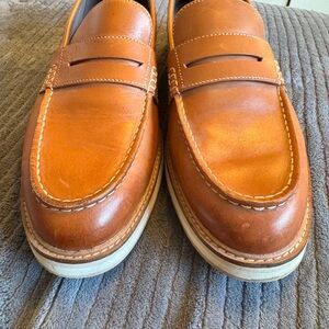 Cole Haan Brown Leather Slip-On Loafers